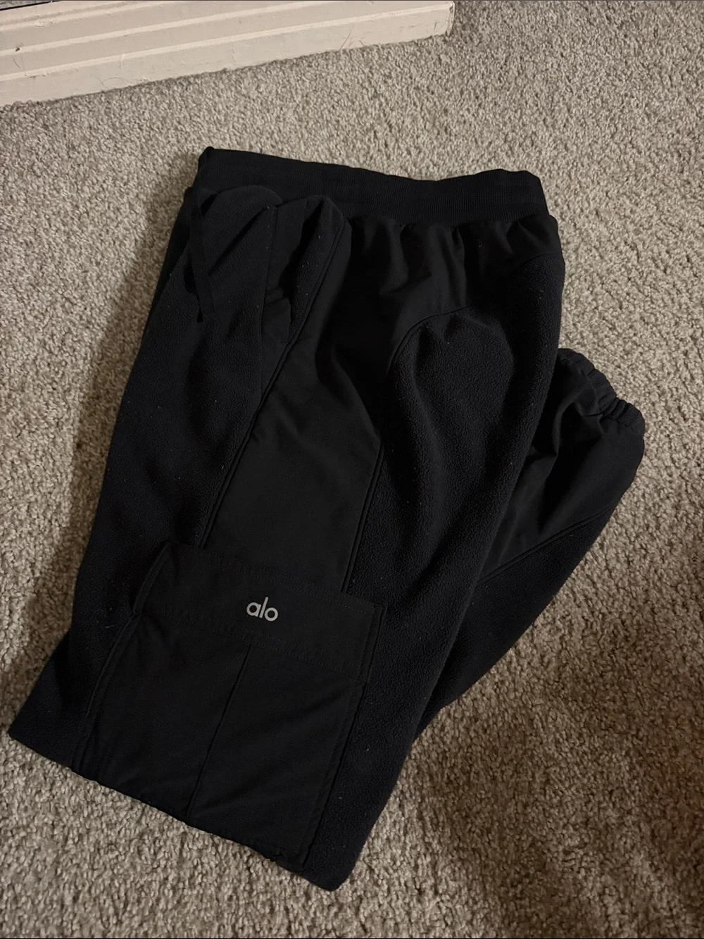 Alo yoga Polar Fleece Wintry Mix Pant - Black